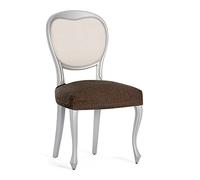 Eysa Funda de Silla sin Respaldo elástica Llion, Pack de 2, Color 07/Marrón