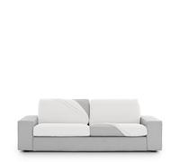 Eysa Funda de sofá bielástica para Asiento y Respaldo Talla L Color Blanco diseño Harlem
