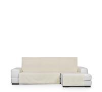 Eysa Genna Funda de sofá Chaise Longue Antimanchas, 200 cm (Medida de sentada) Derecha Vista Frontal Crudo