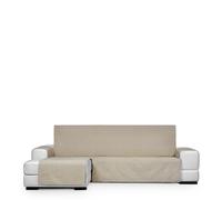 Eysa Genna Funda de sofá Chaise Longue Antimanchas, 200 cm (Medida de sentada) Izquierda Vista Frontal Beige