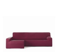 Eysa Harlem Chaise Longue 250cm-315cm Brazo Largo Izquierdo Vista Frontal Burdeos
