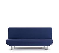 Eysa Harlem Funda de sofá elástica 3 plazas Clic Clac de 180-230cm (Medida de Respaldo), Color Azul