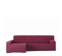 Eysa Llion Funda Chaise Longue 250-315cm Brazo Largo Izquierda Vista Frontal Granate