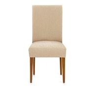 Eysa Llion Funda de Silla con Respaldo elástica Pack 2 Unidades, Color Beige
