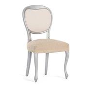 Eysa Llion Funda de Silla sin Respaldo elástica, Pack de 2, Color Crudo