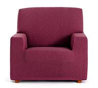 Eysa Llion Funda de sillón elástica para sillón 1 Plaza de 80-100cm (Medida Respaldo), Color Burdeos.