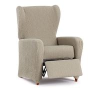 Eysa Llion Funda de sillón elástica para sillón Relax de 60-75cm (Medida Respaldo), Color visón.
