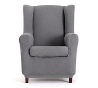 Eysa Llion Funda de sillón orejero elástica 70-90cm de Respaldo, Gris
