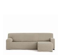 Eysa Llion Funda de sofá Chaise Longue 250-315cm Brazo Corto Derecho Vista Frontal Visón
