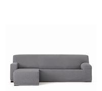 Eysa Llion Funda de sofá Chaise Longue 250-315cm Brazo Corto Izquierdo Vista Frontal Gris