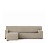 Eysa Llion Funda de sofá Chaise Longue 250-315cm Brazo Corto Izquierdo Vista Frontal Visón