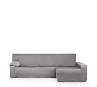Eysa Luz Funda Chaise Longue 200cm-250cm Brazo Largo Derecho Vista Frontal Gris