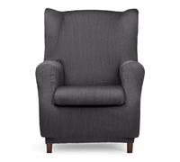 Eysa Luz Funda de sillón orejero elástica 70-90cm de Respaldo, Antracita