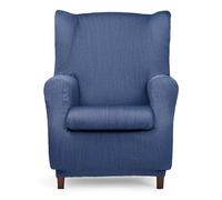 Eysa Luz Funda de sillón orejero elástica 70-90cm de Respaldo, Azul