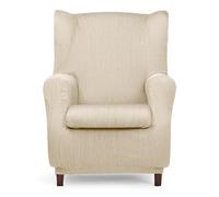 Eysa Luz Funda de sillón orejero elástica 70-90cm de Respaldo, Crudo