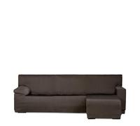 Eysa Luz Funda de sofá Chaise Longue Mini 200-250cm Brazo Corto Derecho Vista Frontal marrón