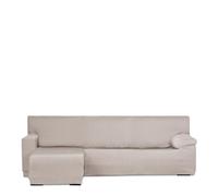 Eysa Luz Funda de sofá para Chaise Longue con el Brazo Corto Lado Izquierdo Vista Frontal Color Lino