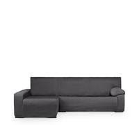 Eysa Luz Funda de sofá para Chaise Longue con el Brazo Largo Lado Izquierdo Vista Frontal Color Antracita