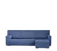 Eysa Luz Funda de sofá para Chaise Longue Mini con el Brazo Corto Lado Derecho Vista Frontal Color Azul
