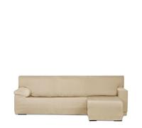 Eysa Luz Funda de sofá para Chaise Longue Mini con el Brazo Corto Lado Derecho Vista Frontal Color Beige