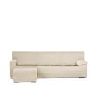 Eysa Luz Funda de sofá para Chaise Longue Mini con el Brazo Corto Lado Izquierdo Vista Frontal Color Crudo