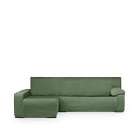 Eysa Luz Funda de sofá para Chaise Longue Mini con el Brazo Largo Lado Izquierdo Vista Frontal Color Verde