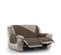 Eysa Magnus Salvasofá o Funda de sofá Acolchada 120cm (Medida de sentada) 2 Plazas x 2 Relax 07 Marrón