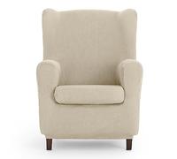 Eysa Poseidon Funda de sillón orejero elástica 70-90cm de Respaldo, Crudo