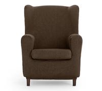 Eysa Poseidon Funda de sillón orejero elástica 70-90cm de Respaldo, marrón