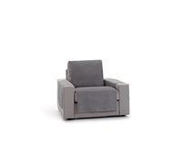 Eysa Rabat Salvasofá o Funda de sofá 55cm (Medida de sentada) 1 Plaza 06 Gris Oscuro