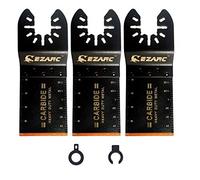 EZARC Herramientas Oscilantes dientes de Carburo de Multiherramienta Oscilante Hoja para Material duro, 3-Pack