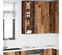 Ezbryzmatic Armario superior de madera vieja de aglomerado de 30 x 29,5 x 100 cm, adecuado para zona de cocina, almacenamiento, requiere montaje, ideal sobre encimera y despensa, inodoro