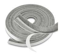 Ezitruz 9 M Burletes Para Ventanas Correderas Gris Junta de Cepillo Autoadhesiva 9 mm(W) x15 mm(D) Burlete Cepillo Anti Frío para Ventanas Puertas Armarios y Puertas Correderas