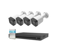 EZVIZ Kit cámaras de vigilancia exterior H3K – 4×8MP PoE, NVR 2TB, IA personas/vehículos, IP67