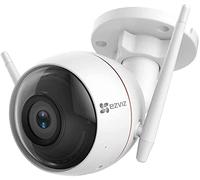 EZVIZ Cámara de Vigilancia Exterior, Cámara IP WiFi Bala de Seguridad IP66, con Visión Nocturna 30m Luz, Sirena, Compatible con Alexa, CTQ3W 720P