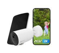 EZVIZ CB3 Kit Cámara de Vigilancia WiFi Exterior con Panel Solar,2K Cámaras WiFi con AOV Modo(Modo Siempre Activo),Visión Nocturna en Color,Batería Incorporada,Detección Humana PIR,Audio Bidireccional