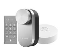 Ezviz DL01 Pro+DL01CP+A3 Kit - Cerradura inteligente, desbloqueo de puerta con la APP de Ezviz, tarjeta de proximidad, gestión de usuarios, bloqueo automático, temporizador de retraso en bloqueo, modo