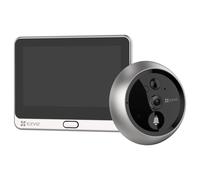 EZVIZ DP2C, Mirilla Inteligente WiFi, Vídeo 1080p, H.265, Visión gran angular, Pantalla 4.3" a color, Detección de movimiento PIR, Videollamada bidireccional, Visión nocturna, Timbre electrónico, Bate