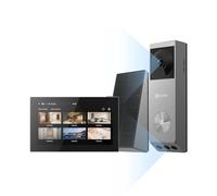 EZVIZ EP3X Pro Timbre Inalámbrico con Doble Cámara 3MP+2MP y Monitor SD7, Detección de Personas/Paquete, Visión Nocturna en Color, Audio Bidireccional, Impermeable, 32GB eMMC Incorporado