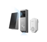 EZVIZ EP3X Pro Timbre Inalámbrico Exterior con Doble Cámara 2K+2MP con Chime CH1, Detección de Personas/Paquete,Visión Nocturna en Color,Cambiador de Voz,32GB eMMC Incorporado