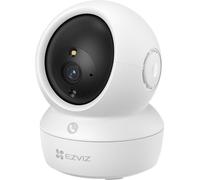 EZVIZ H6c Pro 4K, cámara IP de seguridad, para uso interior, con cable y inalámbrica, para colocar en una superficie plana, color blanco, diseño cónico