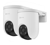 Ezviz H8C SE Cámara de vigilancia exterior Resolución 2K Cobertura panorámica de 360º Visión nocturna en color Detección de siluetas con IA Seguimiento inteligente Diseño resistente Comunicación bidir