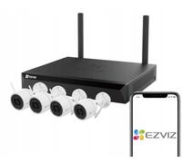 EZVIZ Kit videovigilancia HKX5SH3CP – NVR IP WiFi 8 canales + 4 cámaras IP WiFi 4 MP