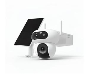 EZVIZ Kit HB90 Cámara de Seguridad Rotativa Dual Lens 4MP+4MP Wi-Fi & 4G con Panel Solar