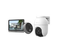 EZVIZ Lotes de CP4 Mirilla de Puerta y C8C 4MP Camara Exterior