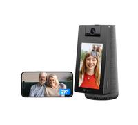 EZVIZ S10 Cámara Vigilancia WiFi Interior 2K+ 360°, Pantalla Táctil 4" con Videollamada, IA Detección Humana/Mascota/Llanto, Monitor Bebé/Ancianos, Álbum Digital y Altavoz Bluetooth,WiFi 2.4/5GHz