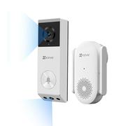 EZVIZ Timbre de video EP3x, doble lente 3MP/2K y cámara inteligente de 2MP, timbre de batería sin cables, detección de movimiento humano y paquete, visión nocturna a color, conversación bidireccional,