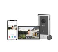EZVIZ Videoportero WiFi Sistema de Intercomunicación 1080P, 7'' Monitor Táctil a Color,Timbre Video Mirilla 2 Hilos,Desbloqueo en Remoto,Audio Bidireccional,Doble Banda (2,4/5GHz), Diseño Delgado, CP5