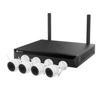 Ezviz X5S+H3C (4MP) Equipo NVR Sistema de seguridad de cámara WiFi inteligente Resolución 2K+ Visión nocturna en color Wi-Fi de 2,4 GHz Compresión de vídeo H.265 Defensa activa con sirena y luz estrob
