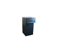 F-05 XXL - Buzón para paquetes (29,5-50,5 cm de profundidad), color negro RAL 9005